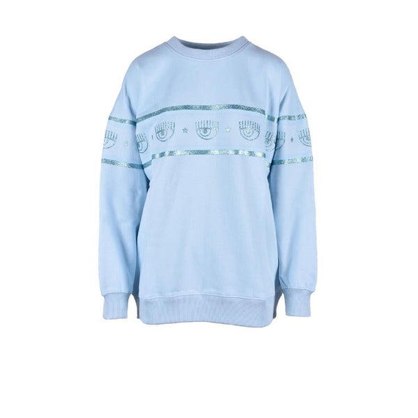 Chiara Ferragni - Clothing Sweatshirts - light blue / XS